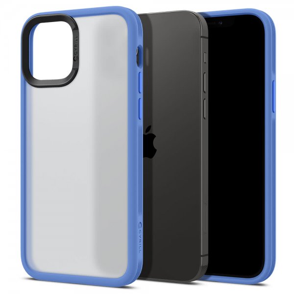 iPhone 12/iPhone 12 Pro Skal Color Brick Linen Blue