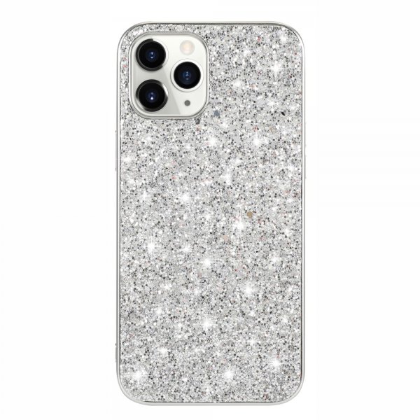 iPhone 12/iPhone 12 Pro Skal Glitter Silver