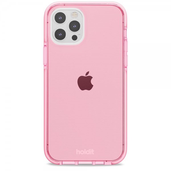 iPhone 12/iPhone 12 Pro Skal Seethru Bright Pink