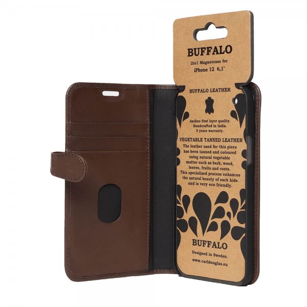 iPhone 12/iPhone 12 Pro Fodral Buffalo Löstagbart Skal Brun