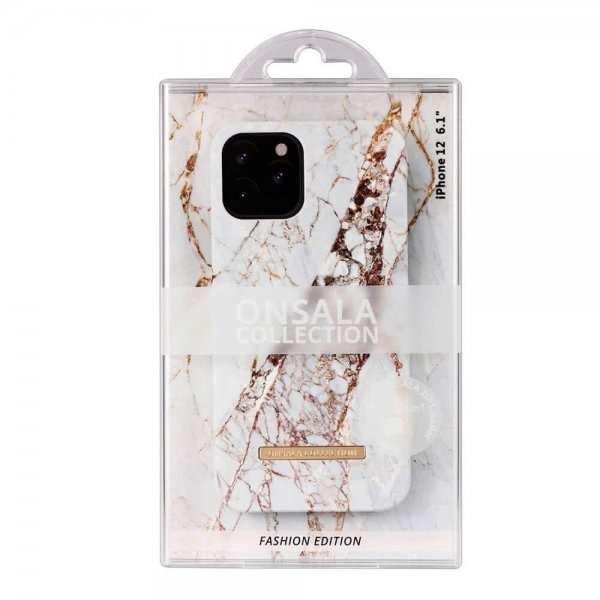 iPhone 12/iPhone 12 Pro Skal Fashion Edition White Rhino Marble
