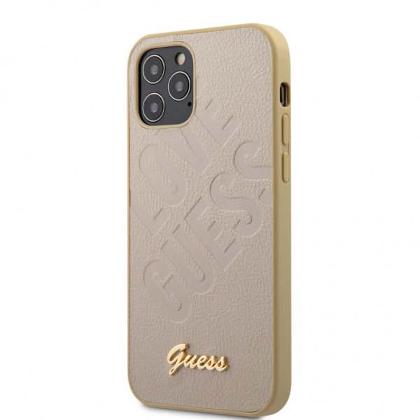 iPhone 12/iPhone 12 Pro Skal Love Guess Guld