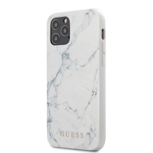iPhone 12/iPhone 12 Pro Skal Marble Cover Vit
