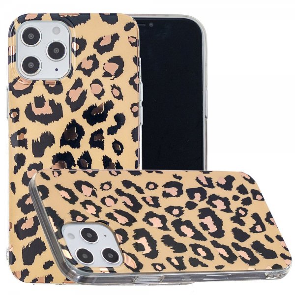 iPhone 12/iPhone 12 Pro Skal Motiv Leopardmönster