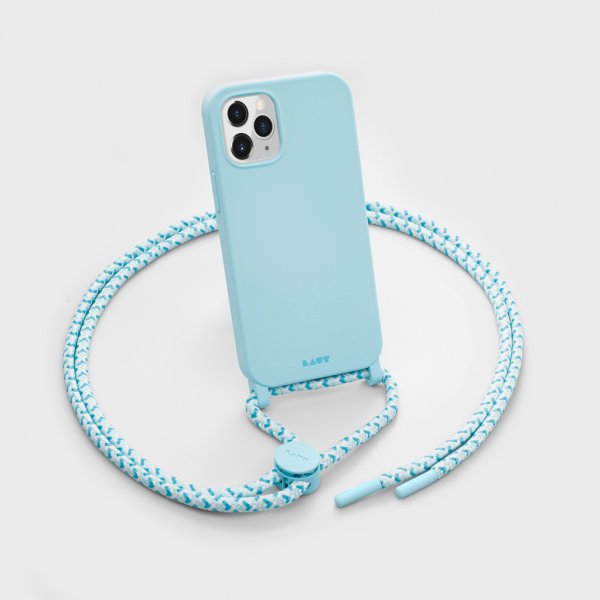 iPhone 12 Mini Skal HUEX PASTELS Necklace Baby Blue