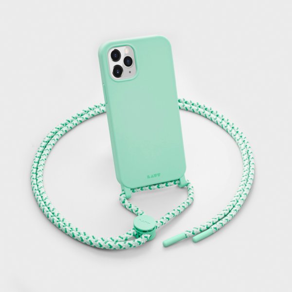 iPhone 12 Mini Skal HUEX PASTELS Necklace Spearmint