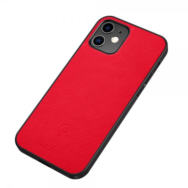 iPhone 12 Mini Skal med Metallplatta Röd