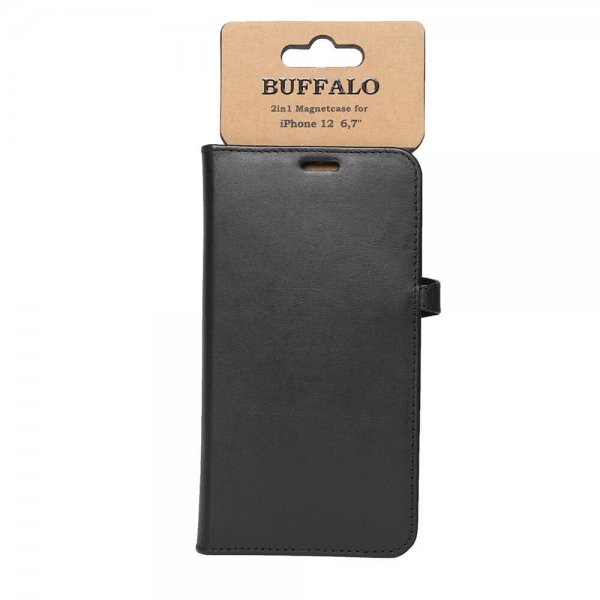 iPhone 12 Pro Max Fodral Buffalo Löstagbart Skal Svart