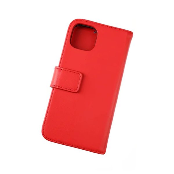 iPhone 12 Pro Max Fodral Äkta Läder Röd