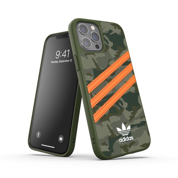 iPhone 12 Pro Max Skal Moulded Case PU Camo/Signal Orange