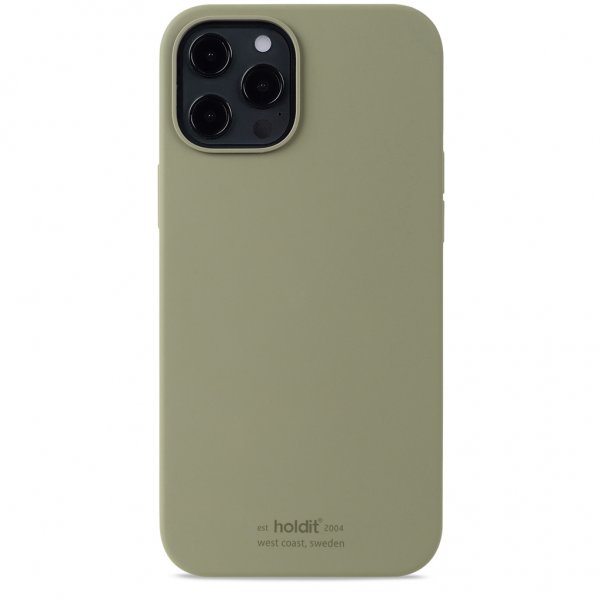 iPhone 12 Pro Max Skal Silikon Khaki Green