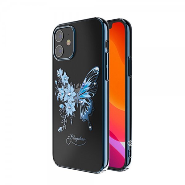 iPhone 12 Mini Skal Butterfly Series Blå