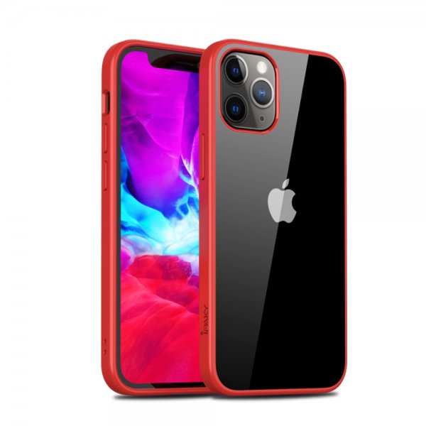 iPhone 12 Mini Skal Transparent Baksida Röd