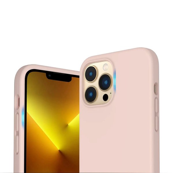 iPhone 12/iPhone 12 Pro Skal Silikon Sandrosa