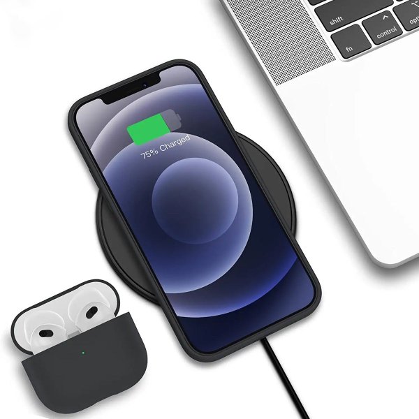 iPhone 12/iPhone 12 Pro Skal Silikon Svart
