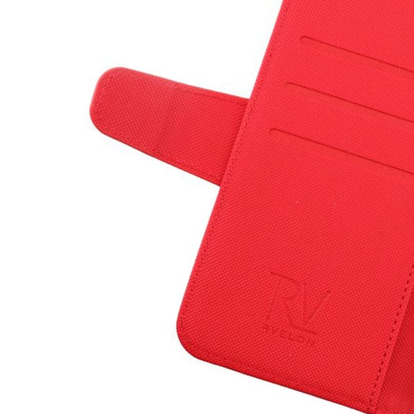 iPhone 12/iPhone 12 Pro Fodral Utfällbart Kortfack Röd