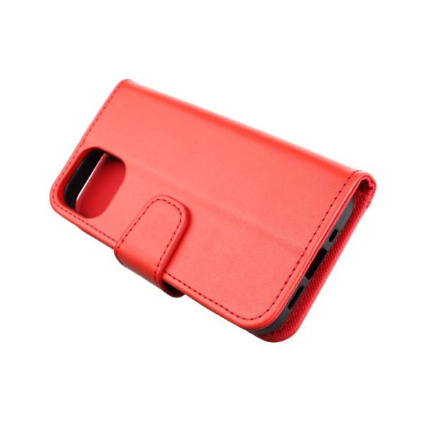 iPhone 12/iPhone 12 Pro Fodral Utfällbart Kortfack Röd