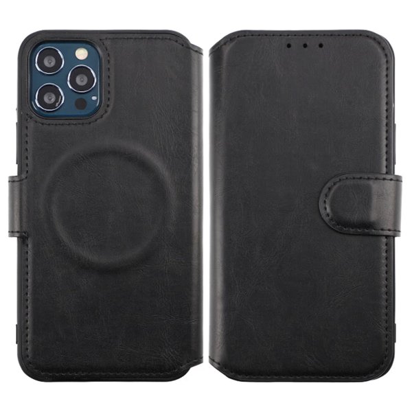 iPhone 12/iPhone 12 Pro Fodral 4 Kortfack MagSafe Svart