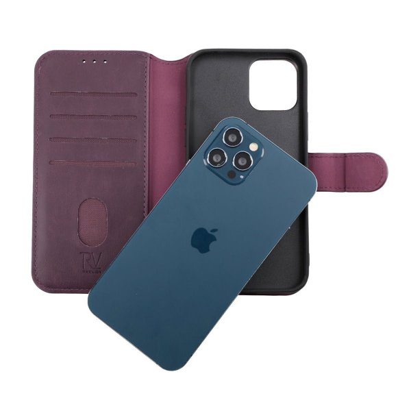 iPhone 12/iPhone 12 Pro Fodral Magnetiskt Avtagbart Skal Lila