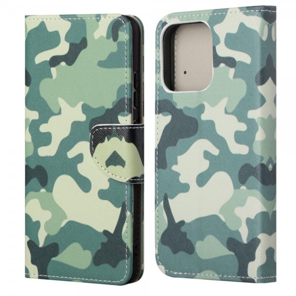 iPhone 13 Fodral Motiv Grönt Camouflage