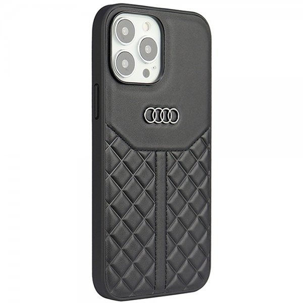 iPhone 13/iPhone 13 Pro Skal Genuine Leather Case Svart