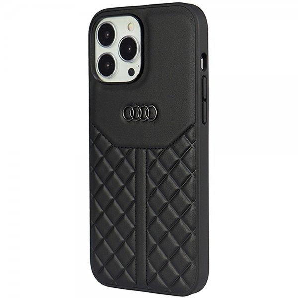 iPhone 13/iPhone 13 Pro Skal Genuine Leather Case Svart