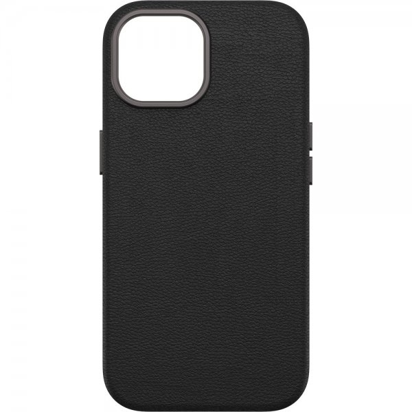 iPhone 13/14/15 Skal Symmetry Cactus Leather MagSafe Noir Ash