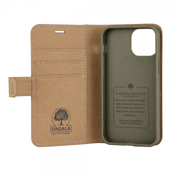 iPhone 13 Mini Fodral ECO Wallet Sand