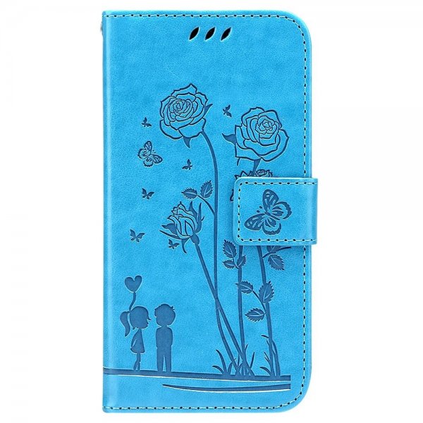 iPhone 13 Pro Fodral Blommönster Blå