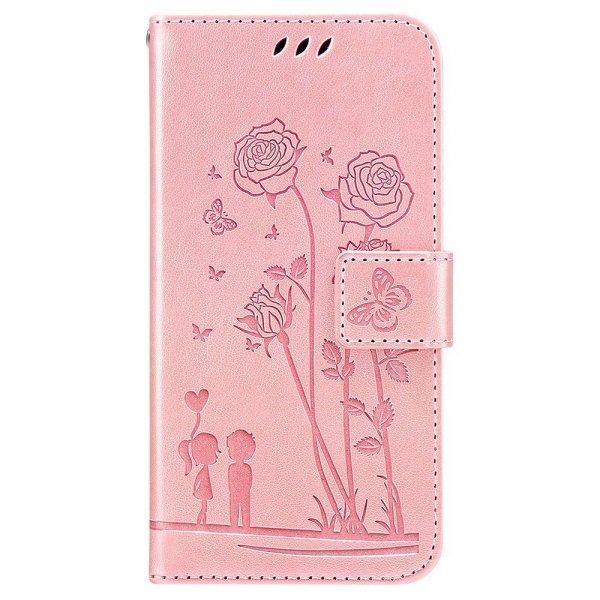 iPhone 13 Pro Fodral Blommönster Rosa