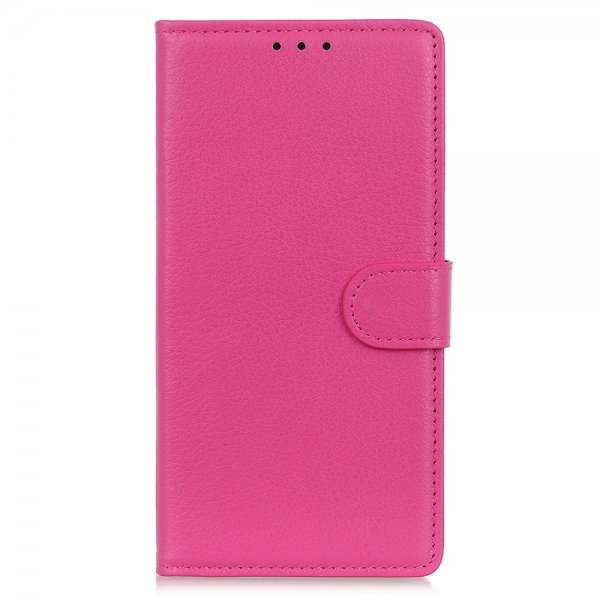 iPhone 13 Pro Fodral Litchi Magenta