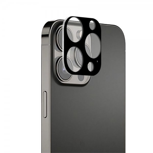 iPhone 13 Pro Max Kameralinsskydd Härdat Glas Svart