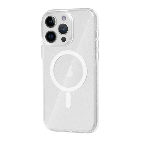 iPhone 13 Pro Max Skal Glitter MagSafe Transparent