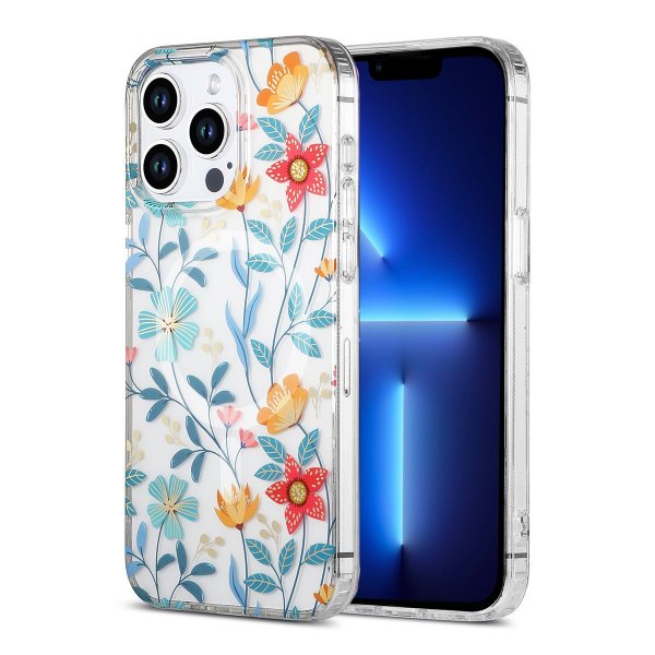 iPhone 13 Pro Max Skal Blommönster MagSafe Kvistar