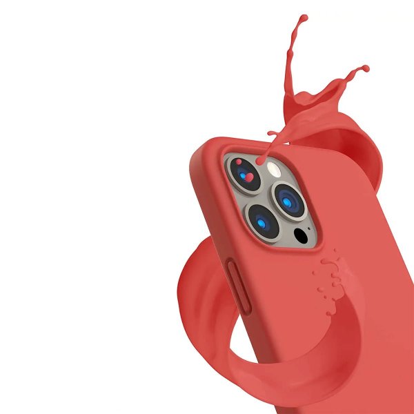 iPhone 13 Pro Max Skal Silikon Rosa