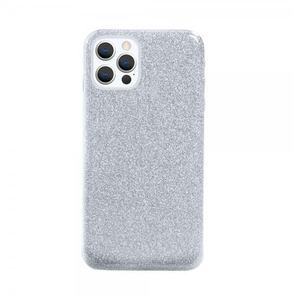 iPhone 13 Pro Max Skal Glitter Silver