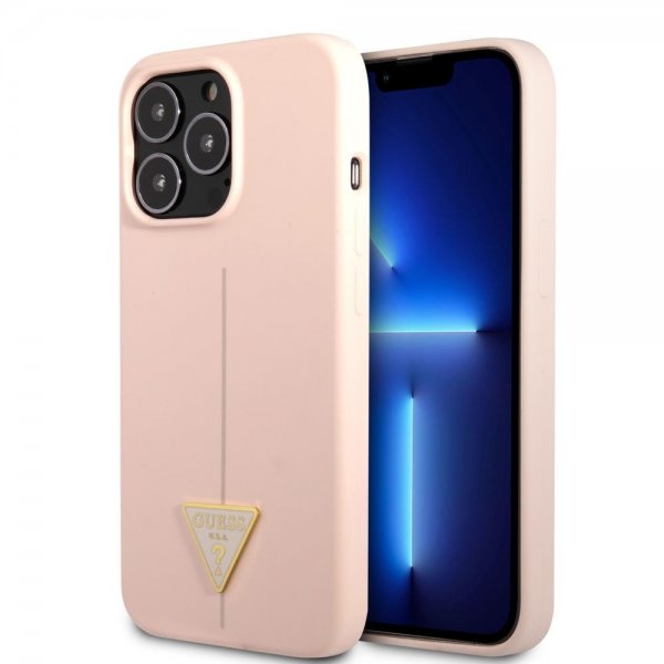iPhone 13 Pro Max Skal Metal Triangle Rosa