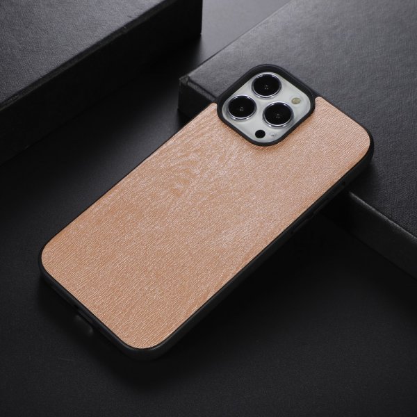 iPhone 13 Pro Max Skal Trätextur Guld