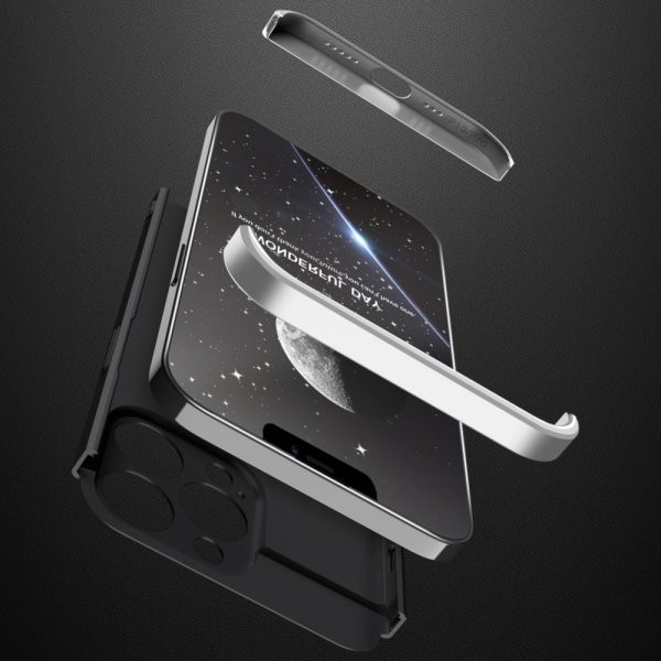 iPhone 13 Pro Max Skal Tredelat Svart Silver