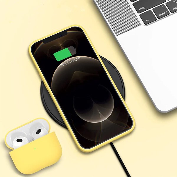 iPhone 13 Pro Skal Silikon Gul
