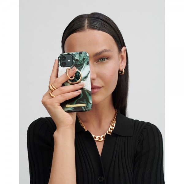 iPhone 13 Pro Skal Fashion Case Golden Olive Marble