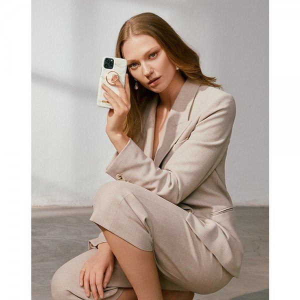 iPhone 13 Pro Skal Fashion Case Golden Pearl Marble