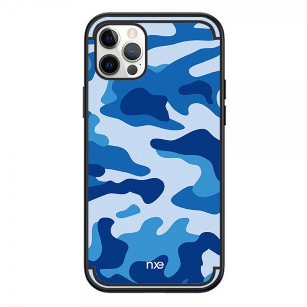 iPhone 13 Pro Skal Kamouflage Blå