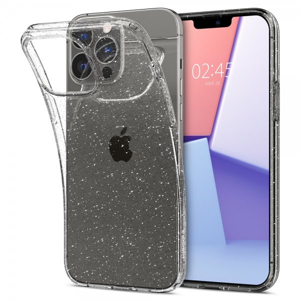 iPhone 13 Pro Skal Liquid Crystal Glitter Crystal Quartz