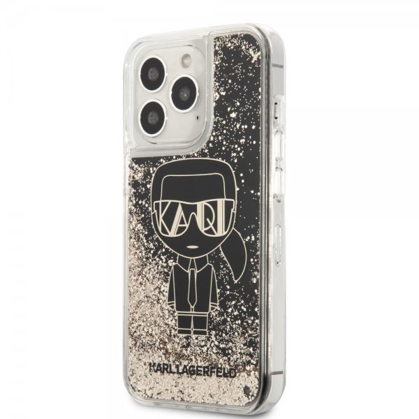 iPhone 13 Pro Skal Liquid Glitter Gatsby Svart