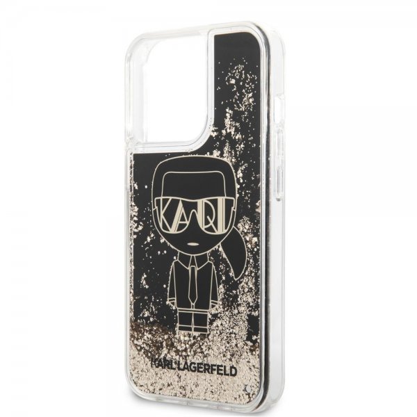 iPhone 13 Pro Skal Liquid Glitter Gatsby Svart