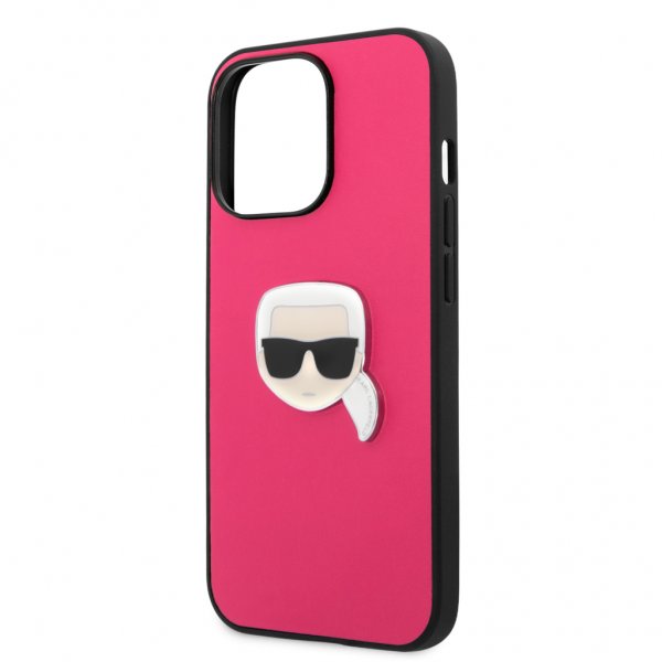 iPhone 13 Pro Skal Metal Logo Rosa