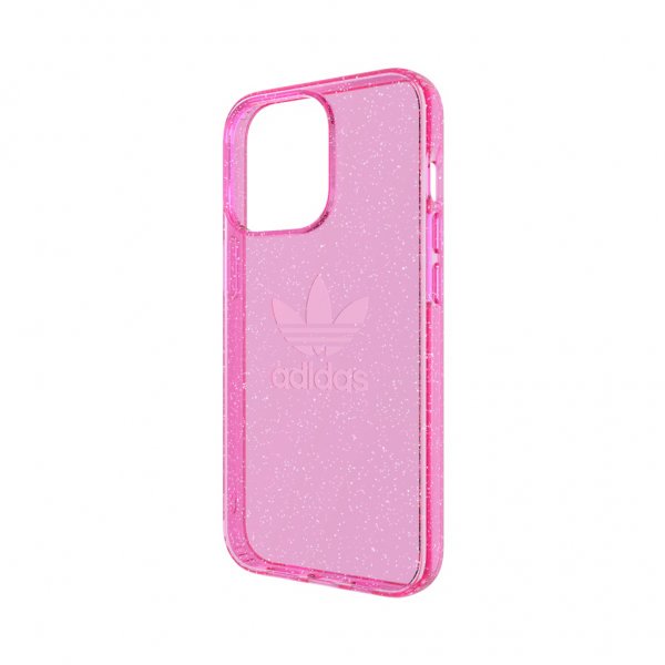 iPhone 13 Pro Skal Protective Clear Case Glitter Rosa