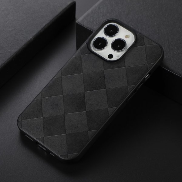 iPhone 13 Pro Skal Rutmönster Svart