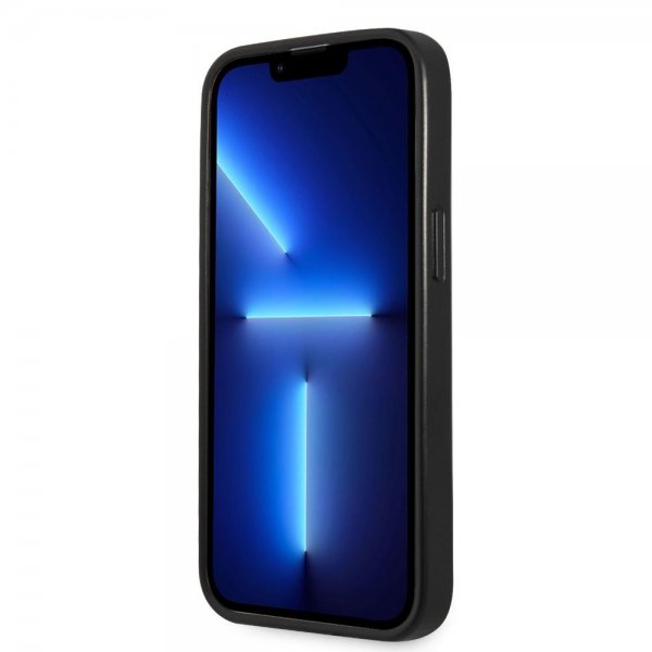 iPhone 13 Pro Skal Saffiano Metal Triangle Silver